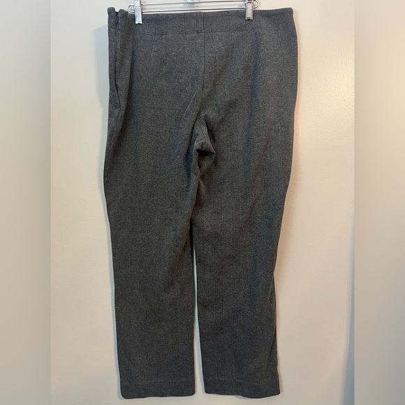 Talbots Dark Gray Glen Check Size Zip Heritage Fit Pant Size 14 - Picture 2 of 10